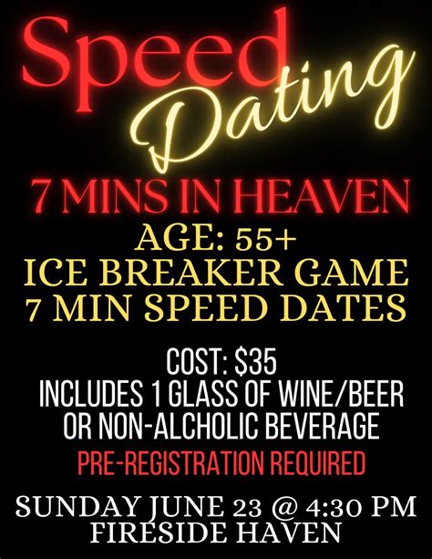 Speed dating 7 minutes